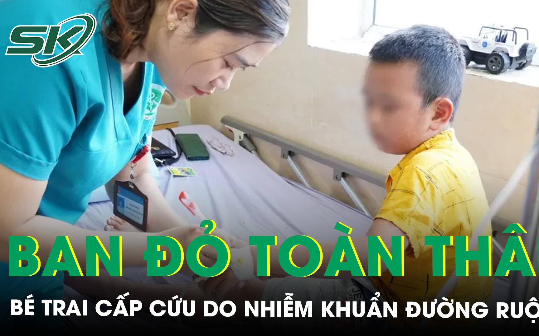 Bé trai 8 tuổi xuất hiện ban đỏ chi chít toàn thân do nhiễm khuẩn đường ruột