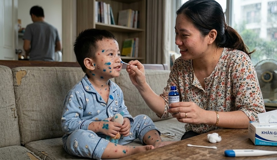 Cách điều trị bệnh thủy đậu tại nhà, ngăn ngừa sẹo- Ảnh 1.