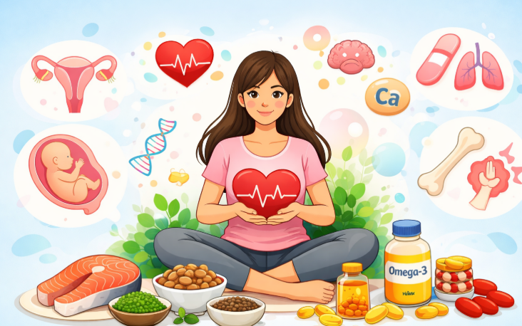 Uống omega-3 buổi sáng hay buổi tối là tốt nhất?- Ảnh 3. 6 lợi ích của omega-3 với sức khỏe phụ nữ