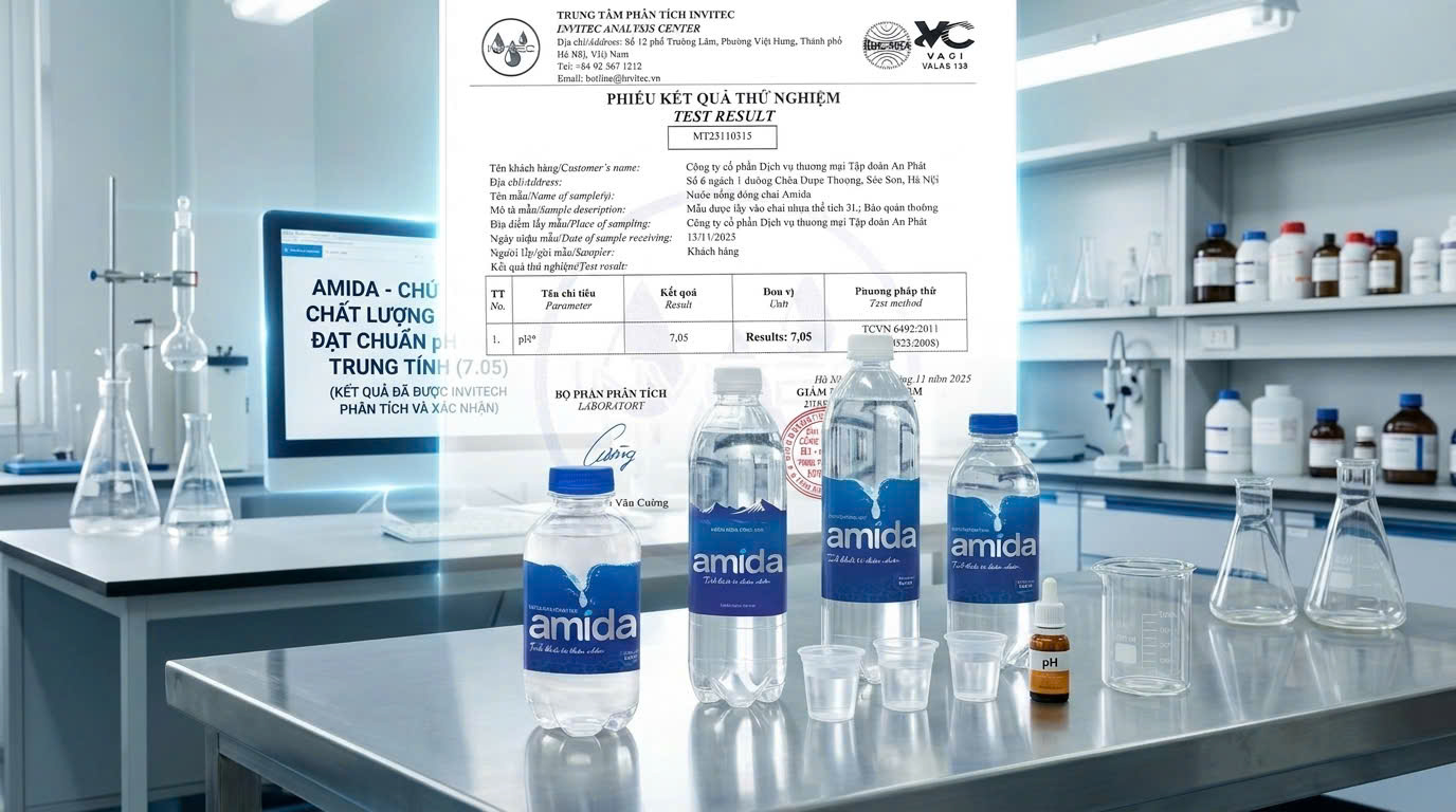 Nước uống đóng chai Amida: Giải pháp bù nước an toàn- Ảnh 1.