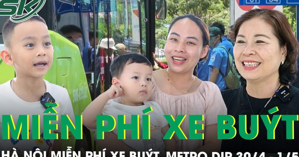 Hà Nội miễn phí xe buýt, metro: Người dân phấn khởi “vi vu” dịp lễ, tận hưởng kỳ nghỉ thảnh thơi, tiết kiệm