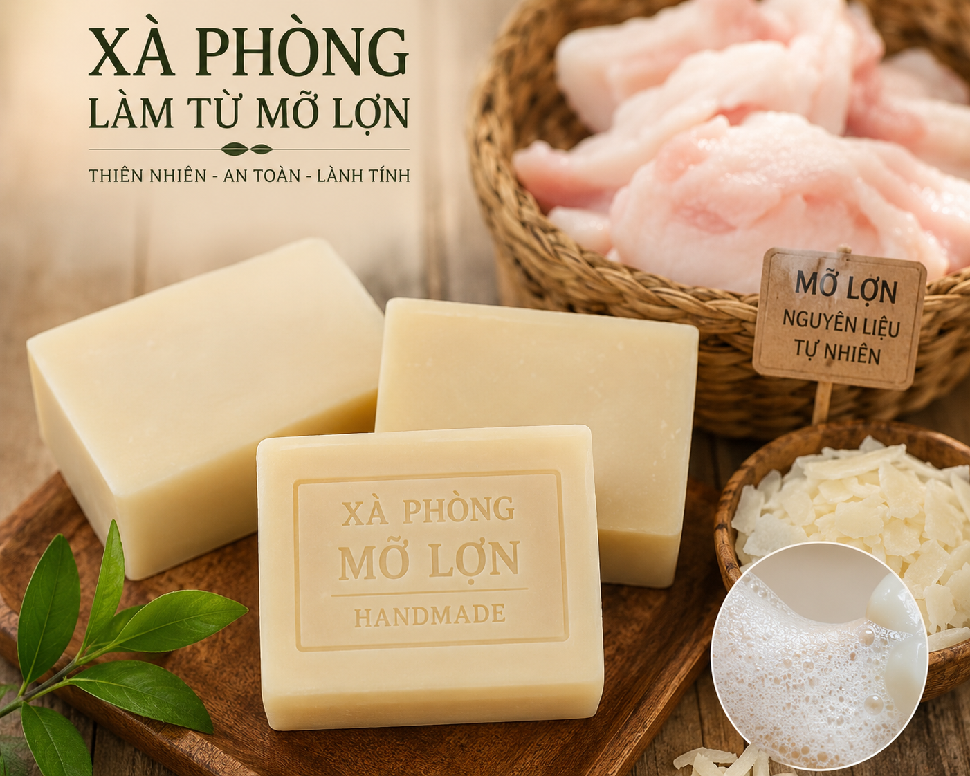 Xà phòng từ mỡ lợn: Nguyên liệu truyền thống đang được quan tâm trở lại- Ảnh 1.