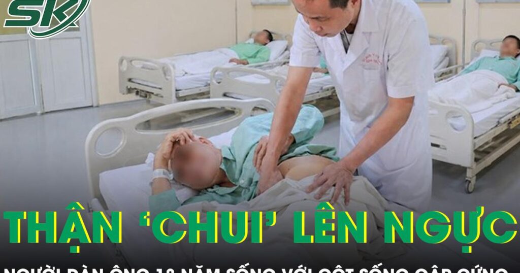 Ca tán sỏi nghẹt thở cho người đàn ông có thận ‘chui’ lên ngực