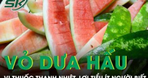 Vỏ dưa hấu tưởng bỏ đi lại là vị thuốc thanh nhiệt, lợi tiểu ít người biết