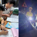 Tài xế khóa cửa, chui ra ghế sau ngủ để “né” kiểm tra nồng độ cồn