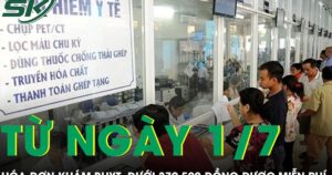Từ 1/7, hóa đơn khám BHYT dưới 379.500 đồng được miễn phí hoàn toàn