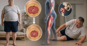 Béo phì thiểu cơ khiến người già dễ ngã, gãy xương