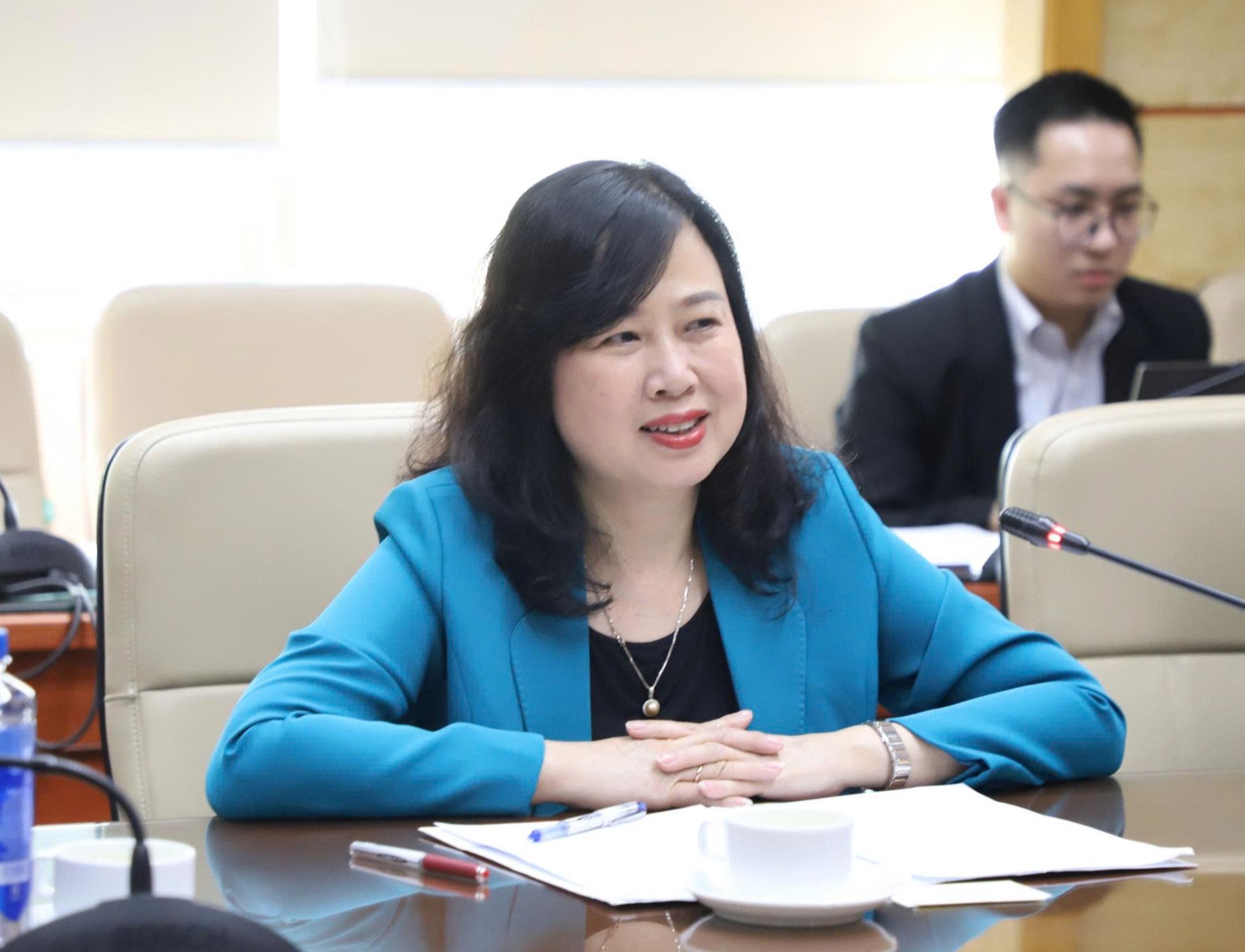 Bộ trưởng Đào Hồng Lan tiếp Chủ tịch trường Đại học Quốc tế Y tế phúc lợi Nhật Bản- Ảnh 1.