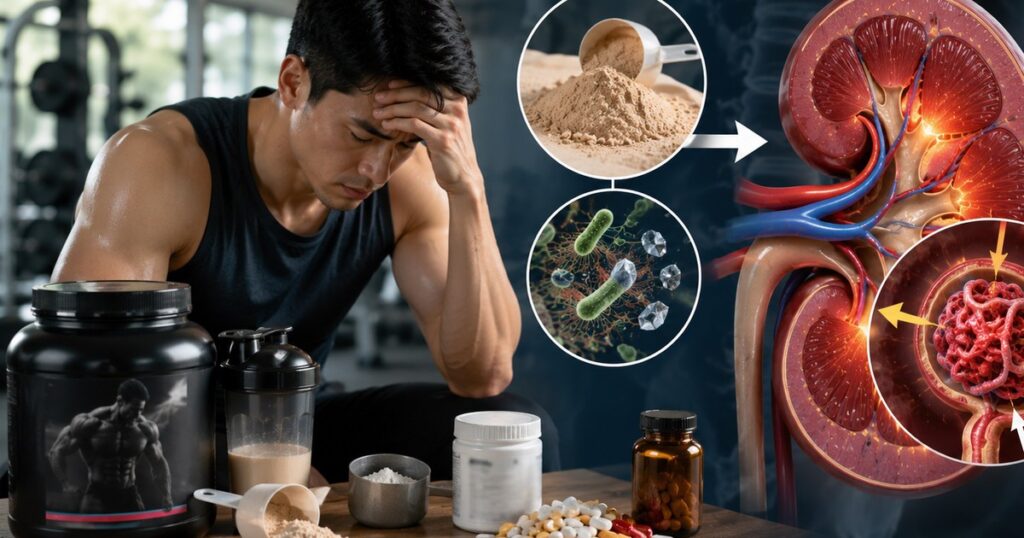 Tập gym tăng cơ nhưng thận sẽ phải chịu áp lực