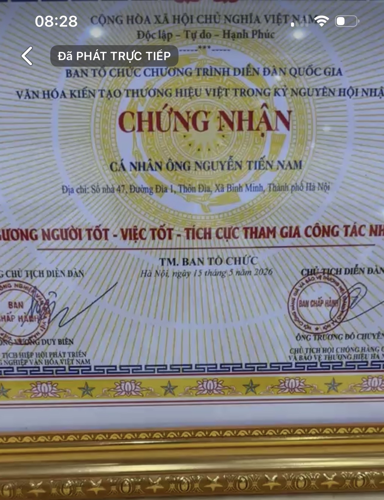 Vì sao ông Nguyễn Tiến Nam từng được trao chứng nhận 'Gương người tốt, việc tốt trong công tác nhân đạo'?- Ảnh 4.