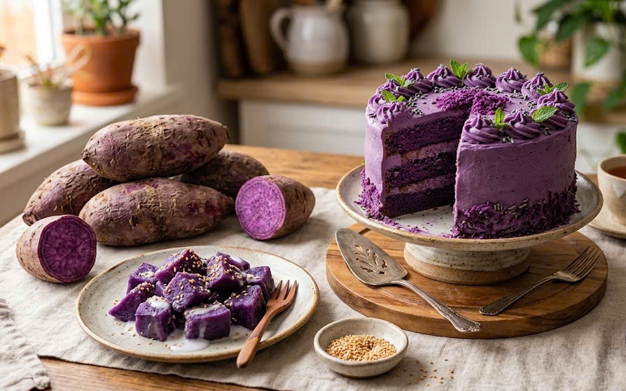 7 lợi ích sức khỏe của khoai mỡ tím - loại khoai đang nổi hơn matcha