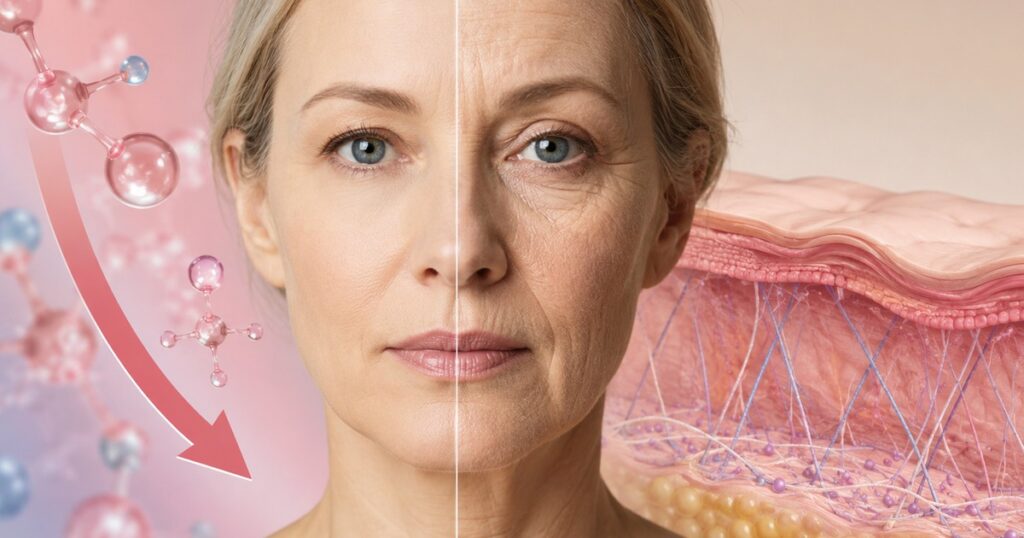 Sau mãn kinh: Vì sao da lão hóa nhanh trong những năm đầu?
