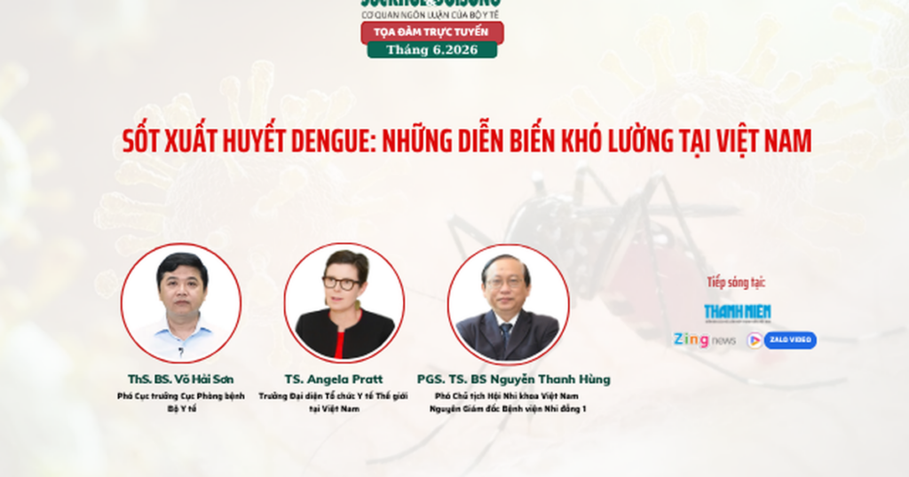 Truyền hình trực tuyến: Sốt xuất huyết Dengue gia tăng với nhiều diễn biến khó lường tại Việt Nam