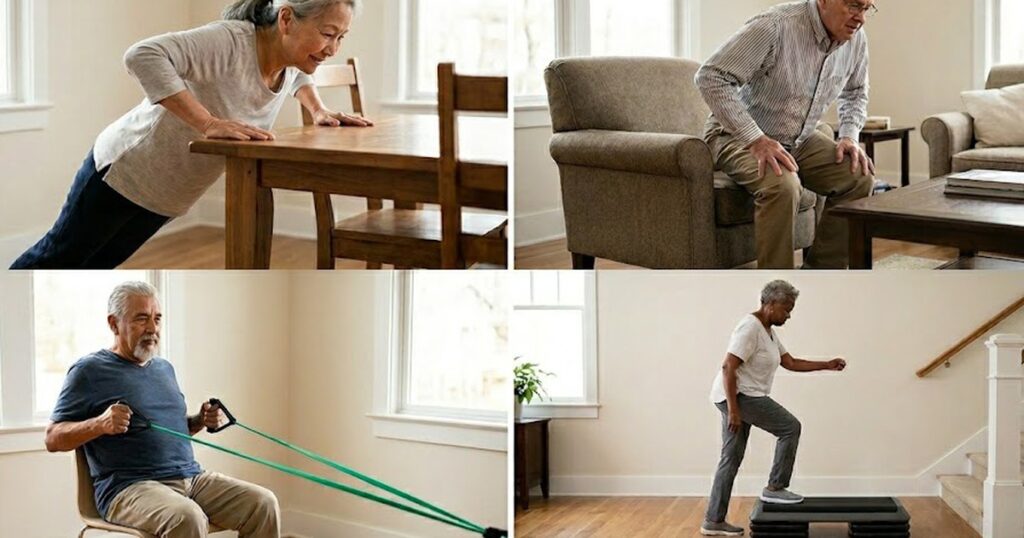 Bài tập 4 phút mỗi ngày trong 12 tuần giúp người cao tuổi tăng khả năng vận động