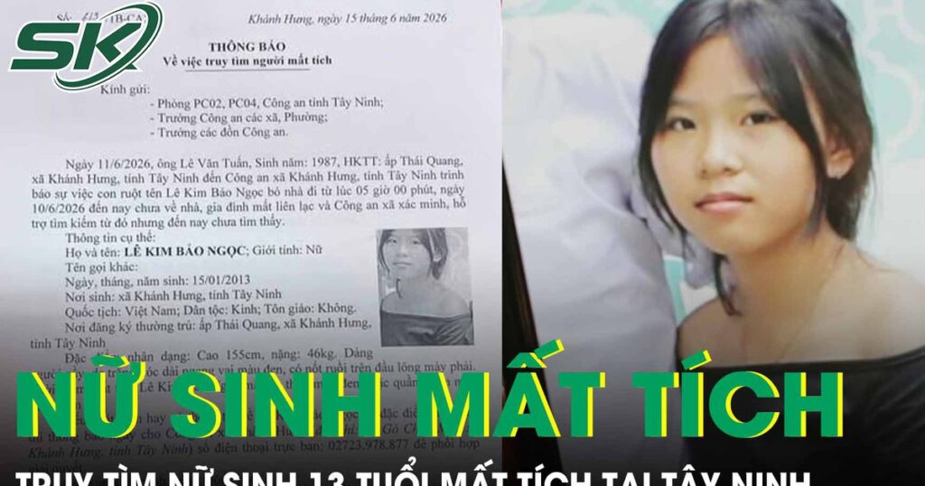 Truy tìm nữ sinh 13 tuổi mất tích khi đi mua đồ ăn, hé lộ cuộc gọi cuối cùng về gia đình
