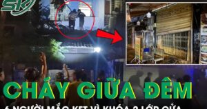 Cháy nhà giữa đêm, 6 người trong gia đình mắc kẹt vì khóa 2 lớp cửa