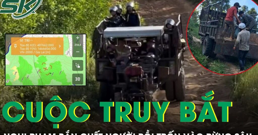 Cảnh sát truy bắt nghi phạm nổ súng bắn chết người rồi bỏ trốn vào rừng sâu ở Gia Lai