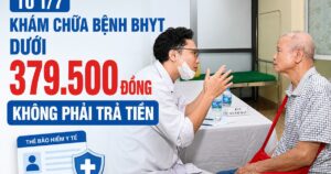 Khám chữa bệnh BHYT dưới 379.5000 đồng không phải trả tiền
