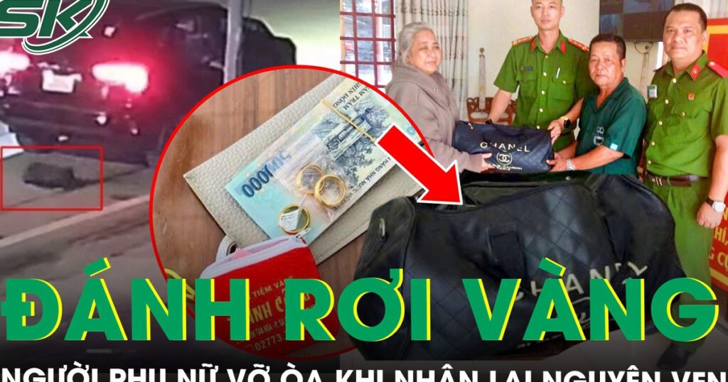 Đánh rơi túi xách chứa gần 10 chỉ vàng và 13 triệu đồng, người phụ nữ vỡ òa khi biết nơi tìm thấy