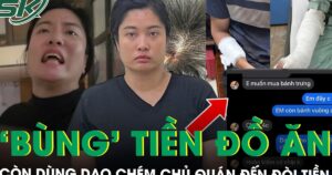 Tạm giữ người phụ nữ chuyên đặt đồ ăn rồi ‘bùng’ tiền, chủ quán đến đòi còn cầm dao chém đứt gân tay
