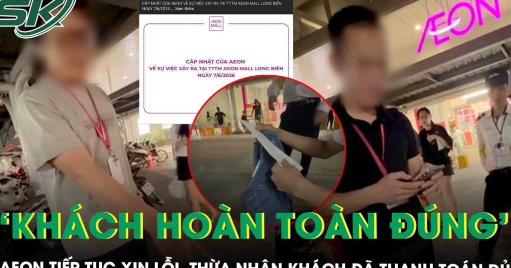 Aeon Long Biên gặp, xin lỗi người phụ nữ bị nghi oan trộm đồ, ‘lấy làm tiếc’ vì xử lý chưa phù hợp